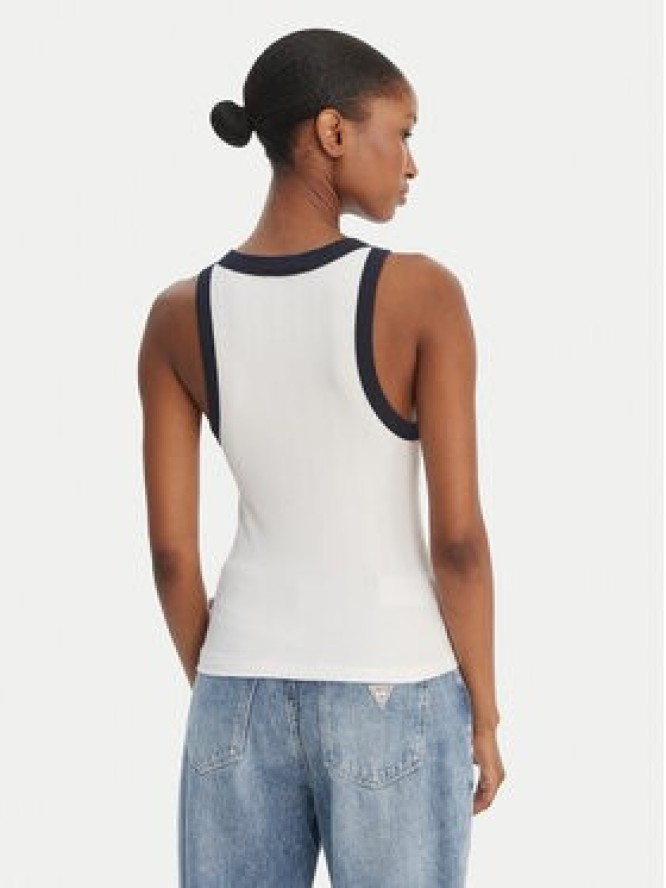 Guess Jeans Top W6GPZ8 KF641 Biały Slim Fit