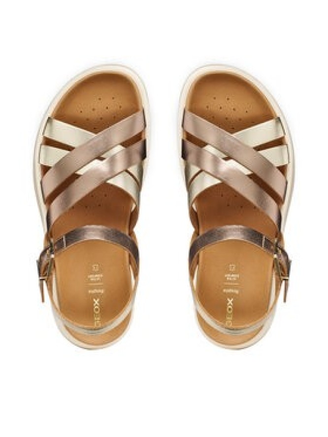 Geox Sandały D Xand 2S D35PAB 000CF C5M2L Złoty