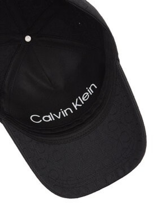 Calvin Klein Czapka z daszkiem Monogram Jacquard Cap K60K612871 Czarny