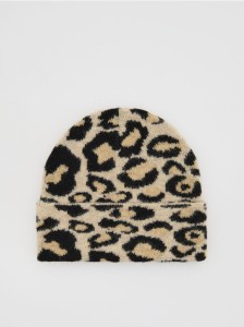 Czapka w panterkę - wielobarwny
