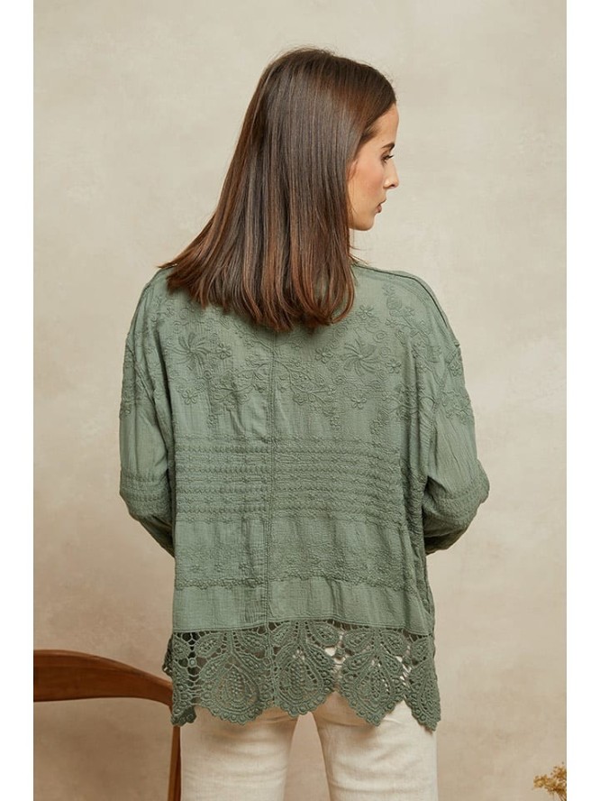 Plume Bluzka "Cheor" w kolorze khaki rozmiar: S