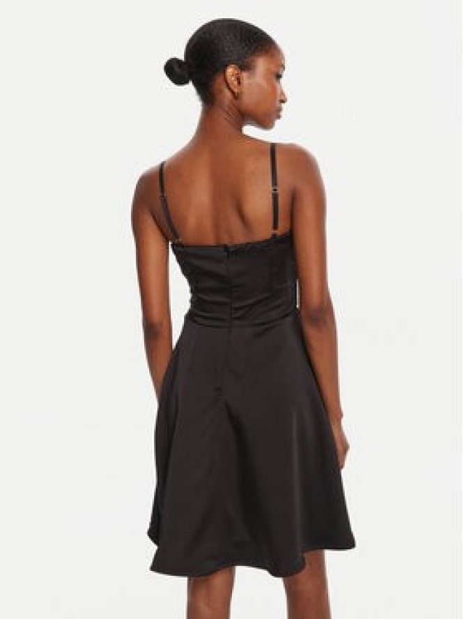 Rinascimento Sukienka koktajlowa CFC0125219003 Czarny Slim Fit