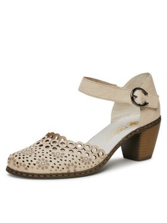 Rieker Półbuty 40902-60 Beżowy