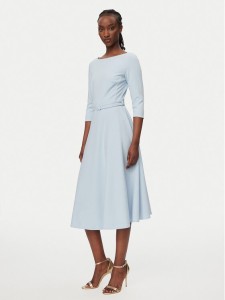 Rinascimento Sukienka koktajlowa CFC0127892003 Błękitny Regular Fit