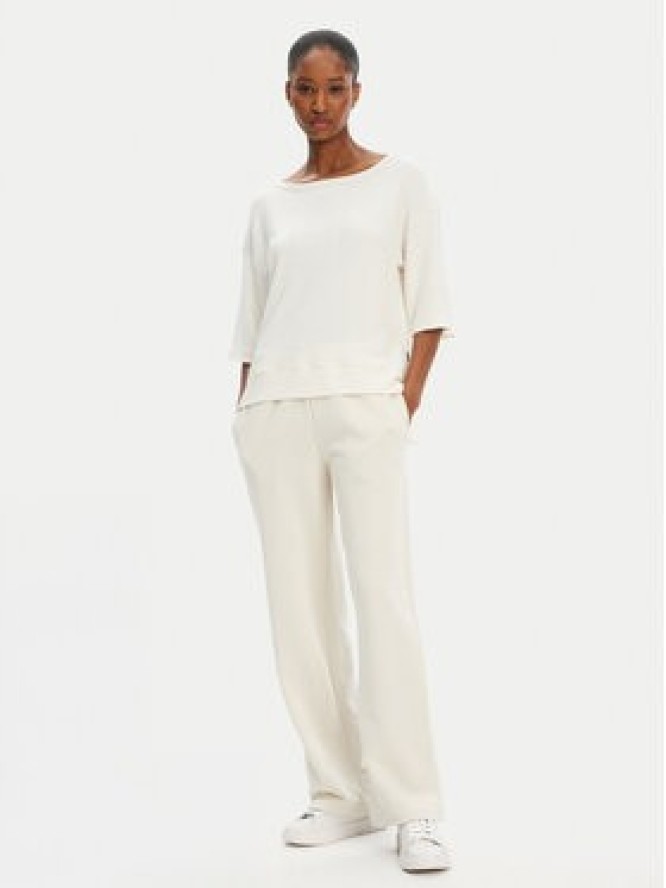 BOSS Bluzka Ottoman 50540029 Écru Relaxed Fit