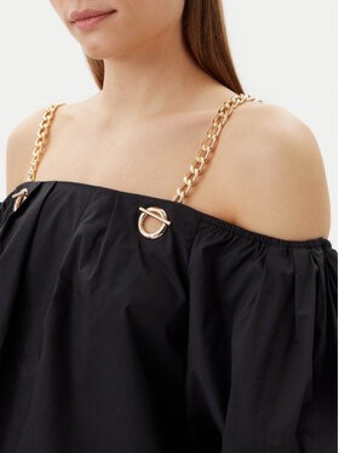 Lola Casademunt by Maite Bluzka MS2515040 Czarny Relaxed Fit