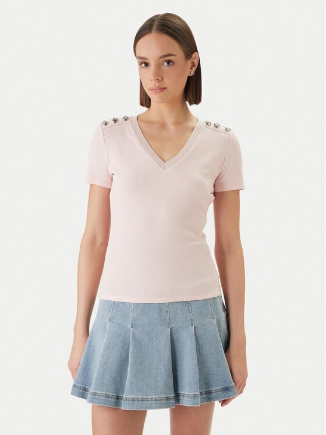 Morgan Bluzka 251-DOMANI Różowy Slim Fit