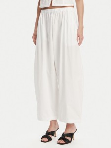 PINKO Spodnie materiałowe 105210 A2LD Biały Relaxed Fit