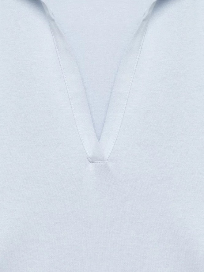 Koszulka damska polo z modalu niebieska Fremenka 400