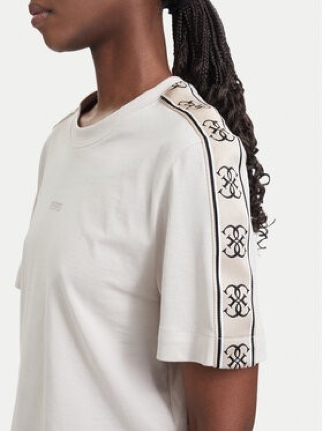 Guess T-Shirt V3RI08 I3Z14 Beżowy Regular Fit