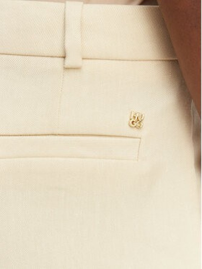 HUGO Spodnie materiałowe Halati 50559839 Beżowy Regular Fit