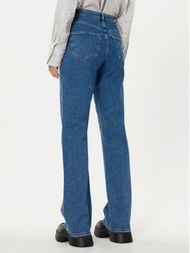 Pieces Jeansy 17153496 Niebieski Straight Fit