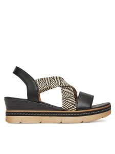 Remonte Sandały D2L54-03 Czarny