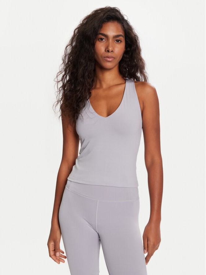 Girlfriend Collective Top Zoe 1024 Fioletowy Slim Fit