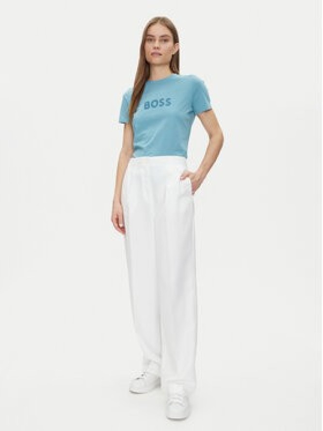 BOSS T-Shirt 50501139 Błękitny Regular Fit