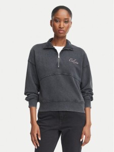 Calvin Klein Jeans Bluza LV047H239G Czarny Regular Fit
