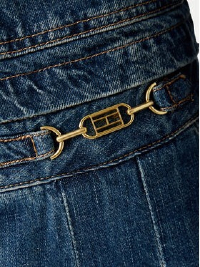 Tommy Hilfiger Spódnica jeansowa WW0WW50965 Niebieski Straight Fit