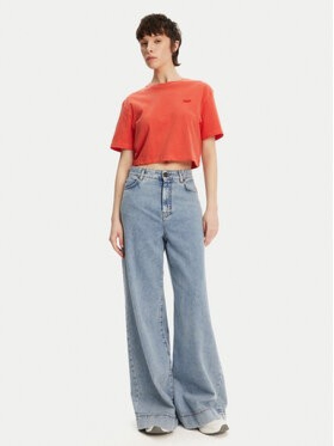 Tommy Jeans T-Shirt DW0DW20324 Pomarańczowy Relaxed Fit