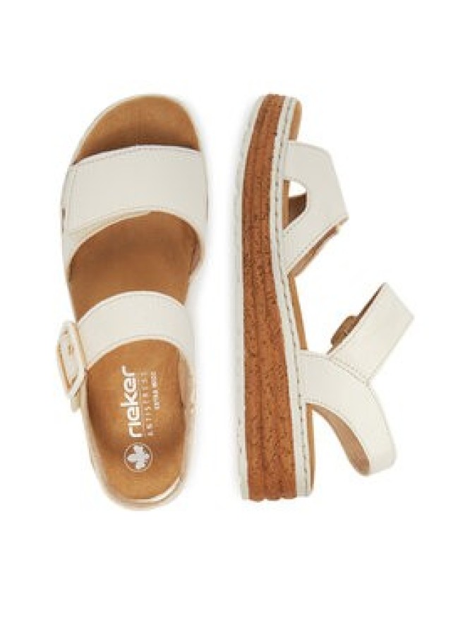 Rieker Sandały 62760-60 Beżowy