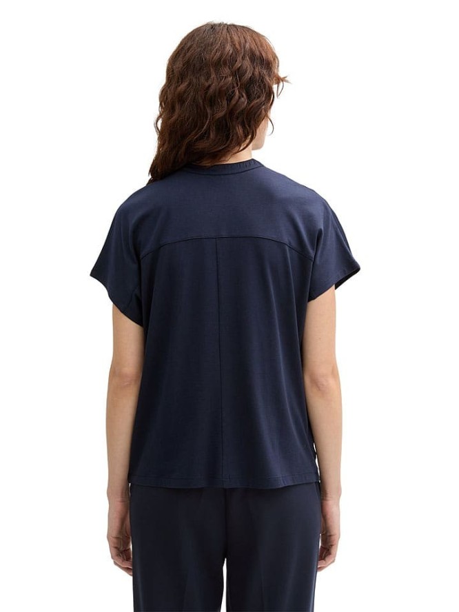 Tom Tailor Bluzka w kolorze granatowym rozmiar: S