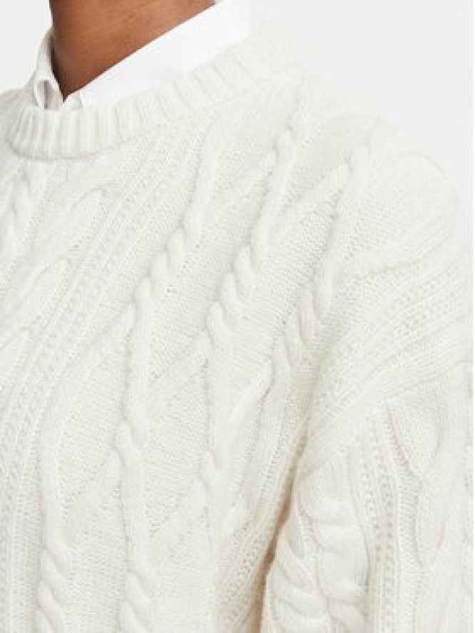 Tommy Hilfiger Sweter WW0WW51396 Beżowy jasny Regular Fit