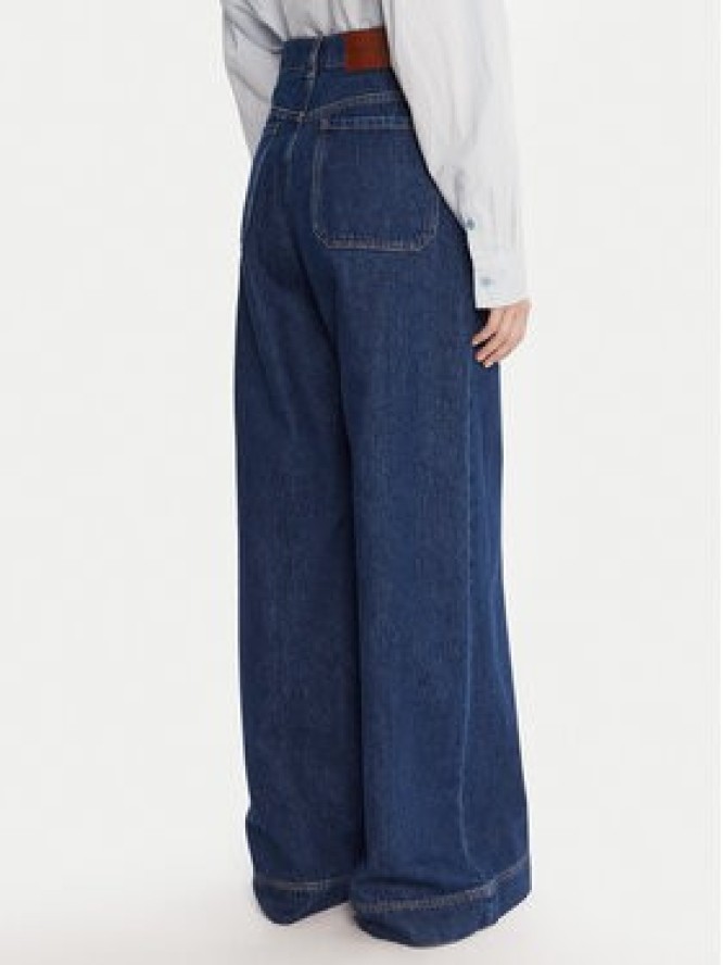 Weekend Max Mara Jeansy Ciro 2525186042 Granatowy Wide Leg