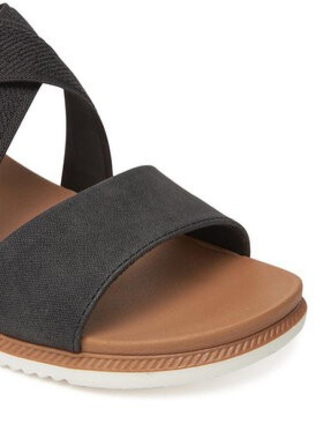 Skechers Sandały BOBS Desert Kiss Low 114705/BLK Czarny