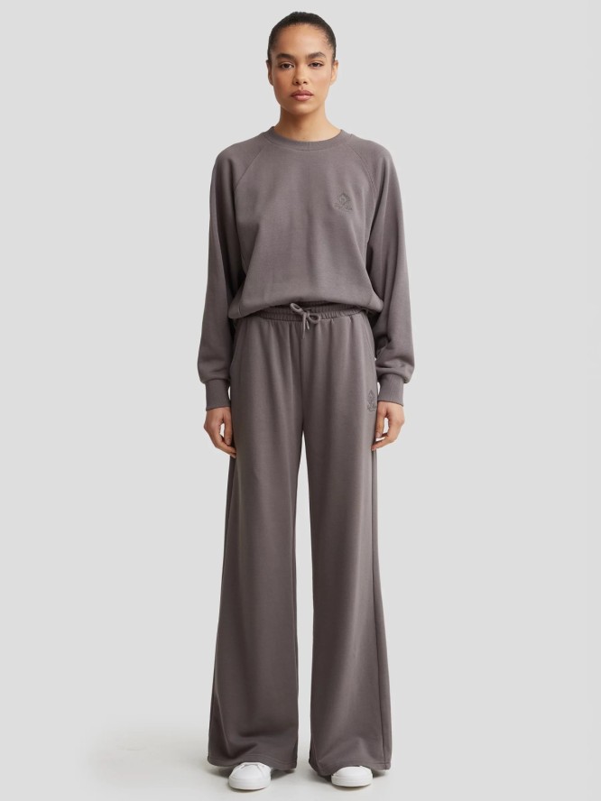 Bluza damska z haftem na piersi szara Mindy 903