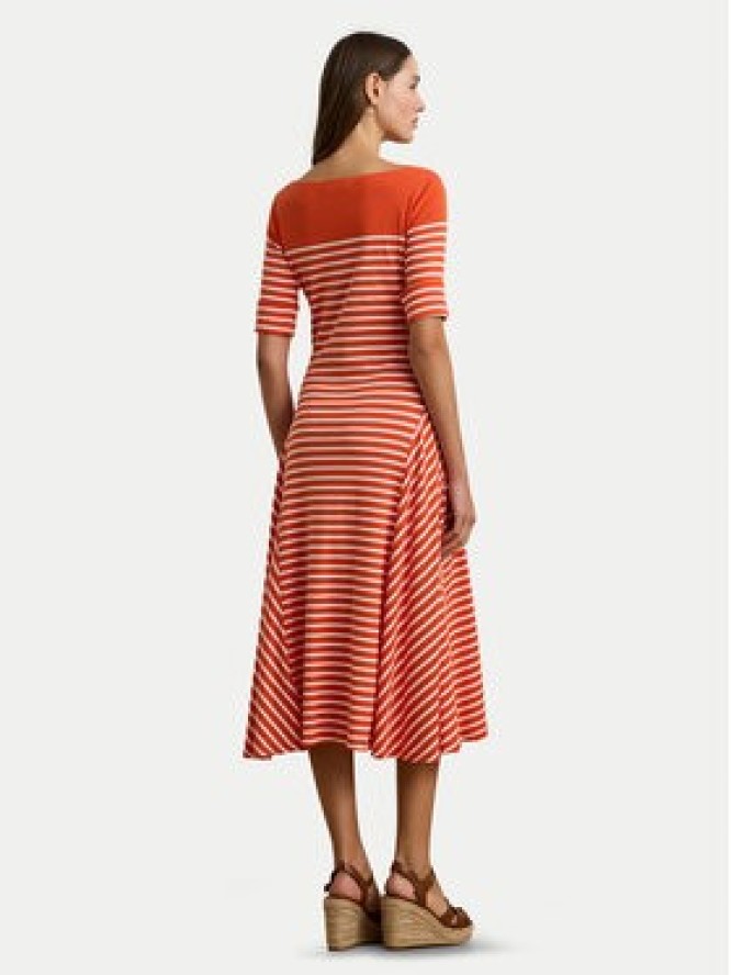 LAUREN RALPH LAUREN Sukienka codzienna 250957728001 Pomarańczowy Regular Fit