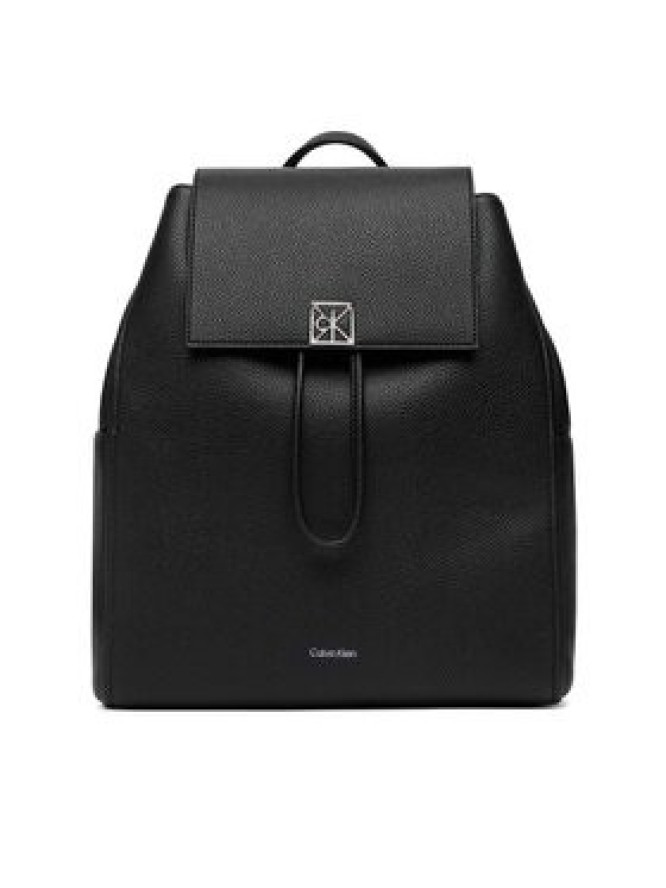 Calvin Klein Plecak Emblem Hw Pebble Backpack LV04F3553G Czarny