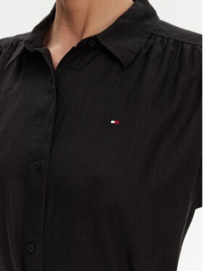 Tommy Hilfiger Sukienka koszulowa Ess WW0WW44653 Czarny Regular Fit