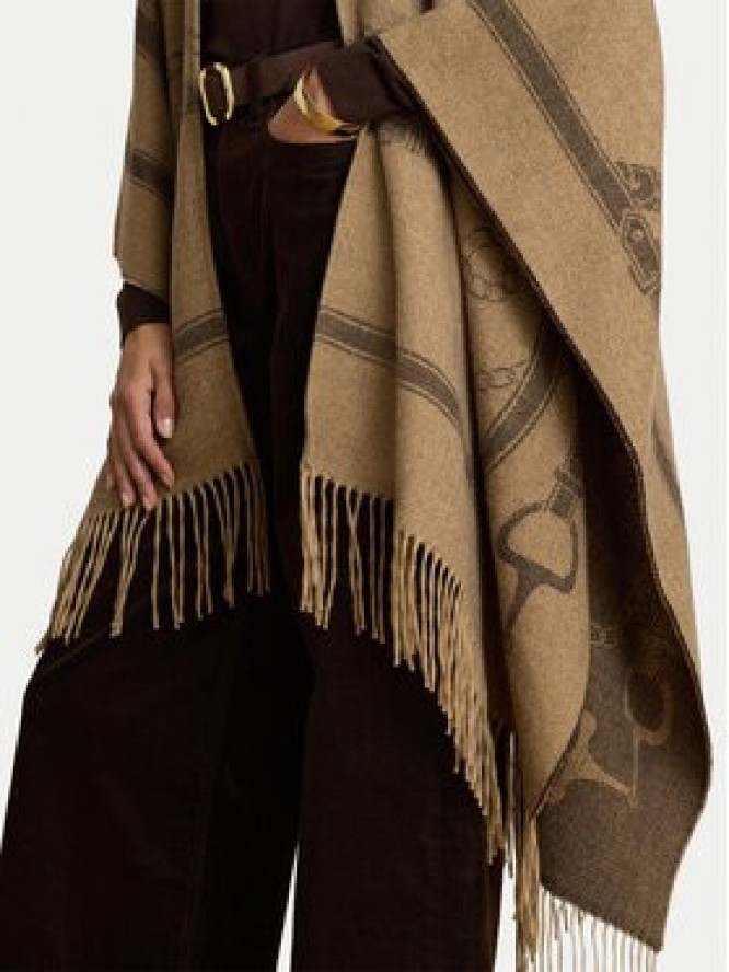 LAUREN RALPH LAUREN Ponczo 454P23618004 Brązowy jasny