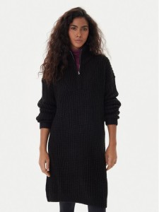 Roxy Sukienka dzianinowa Home Again SD ERJKD03535 Czarny Regular Fit