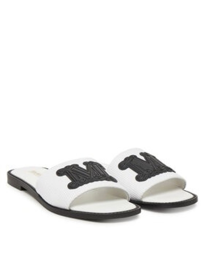 Max Mara Beachwear Klapki 2516521019600 Biały