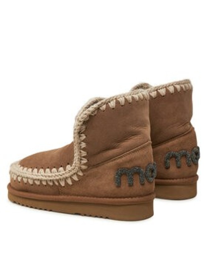 Mou Śniegowce Eskimo 18 Glitter Logo FW101050A Brązowy