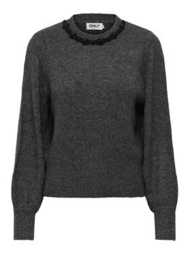 ONLY Sweter Elsa 15210667 Szary Regular Fit