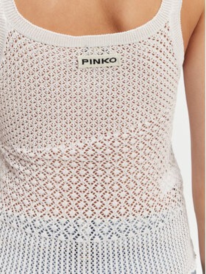 PINKO Top 104642 A2EB Z04 Biały Regular Fit