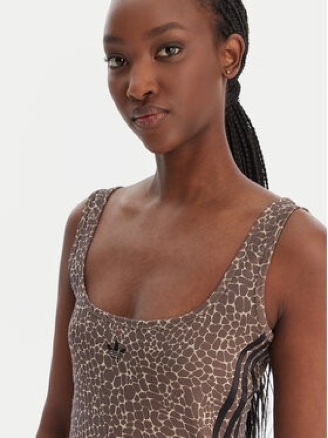 adidas Top KD8822 Beżowy Slim Fit