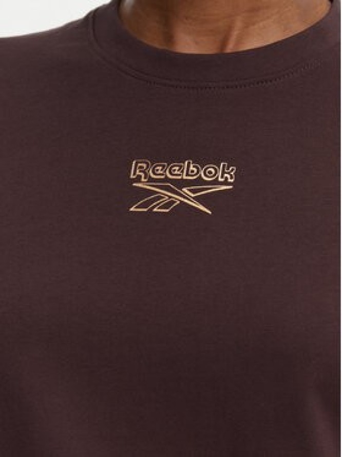 Reebok T-Shirt Nikolina RK25708CCW Brązowy ciemny Regular Fit