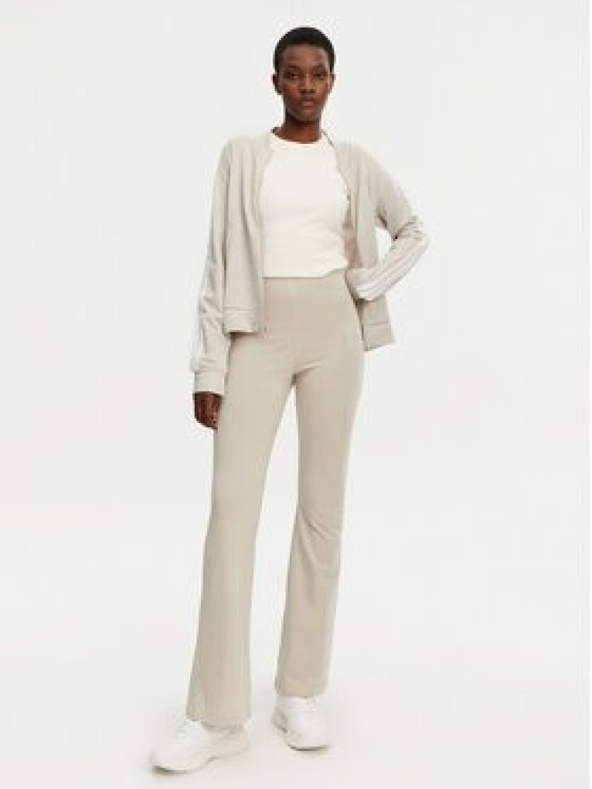 adidas Legginsy Essentials Small Logo JD3072 Beżowy Flare Fit