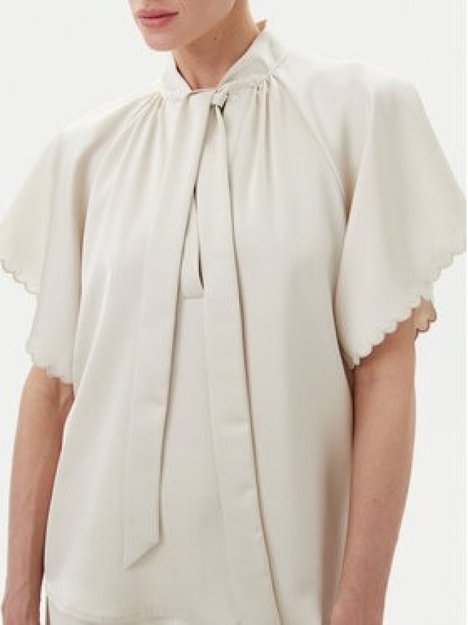 Bruuns Bazaar Bluzka Beckia Wendi BBW4439 Écru Regular Fit