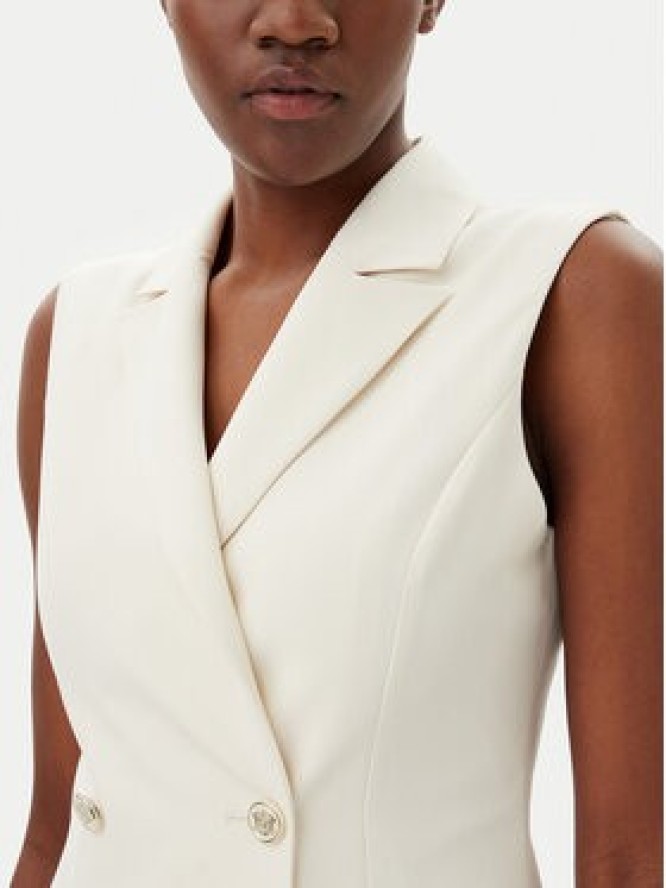 Gaudi Sukienka koktajlowa 511FD15033 Écru Regular Fit