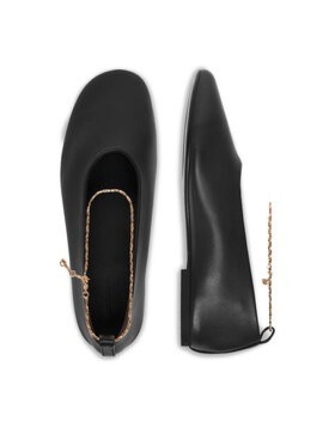 GINO ROSSI Baleriny EO-V2198-73 Czarny