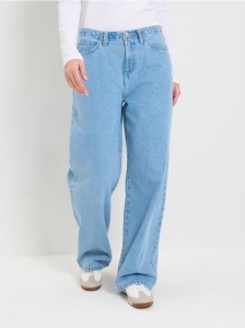 Jeansy wide leg - niebieski