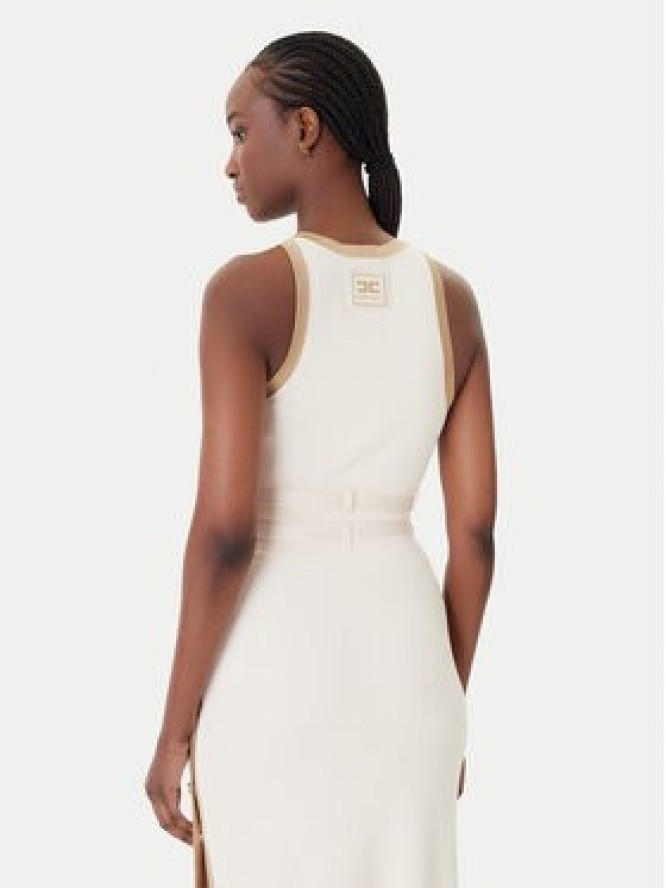 Elisabetta Franchi Top TK-71S-61E2-V270 Beżowy Regular Fit