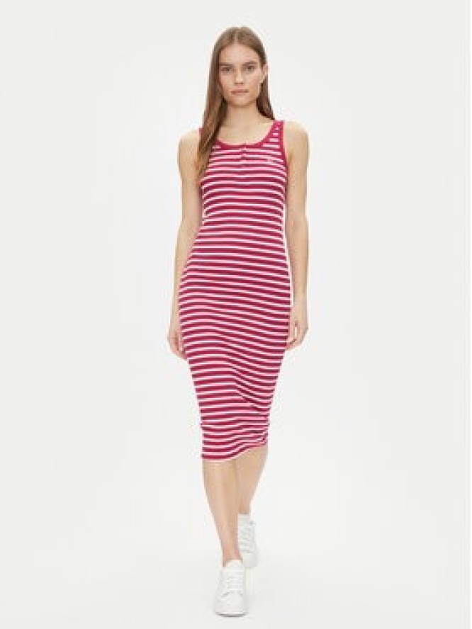 Tommy Jeans Sukienka codzienna Essential DW0DW19447 Czerwony Slim Fit