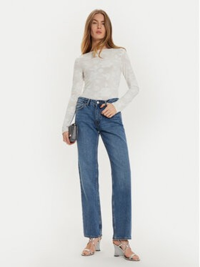Gina Tricot Jeansy 21489 Granatowy Straight Fit