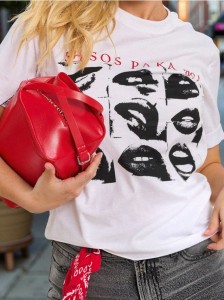 Koszulka z nadrukiem - biały