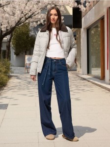 Koszulka z długimi rękawami - kremowy