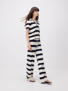 Dzianinowe spodnie - wielobarwny